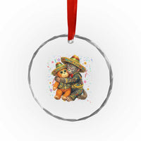 Funny Punch Baby Monkey Cinco De Mayo Crystal Glass Ornament Mexican Fiesta Gift