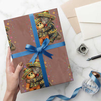 Funny Punch Baby Monkey Cinco De Mayo Wrapping Paper Roll Mexican Fiesta Gift