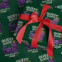 Funny Queef Queen Cat Wrapping Paper Roll Hear My Kitty Purr Inappropriate Dirty Adult Humor Jokes - Wonder Print Shop