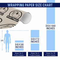 Funny Quiet Quiet Piggy Meme Wrapping Paper Roll Anti Fascist Political Parody Gift - Wonder Print Shop