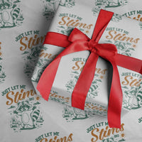 Funny Raccoon Autism Awareness Wrapping Paper Roll Just Let Me Stim Bro - Wonder Print Shop