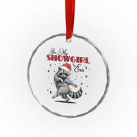 Funny Raccoon Christmas Crystal Glass Ornament In My Costume Era Xmas - Wonder Print Shop