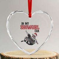 Funny Raccoon Christmas Heart Crystal Glass Ornament In My Costume Era - Wonder Print Shop
