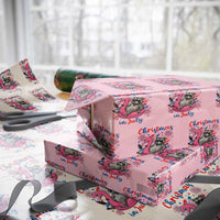 Funny Raccoon Christmas In July 4th of July Wrapping Paper Roll