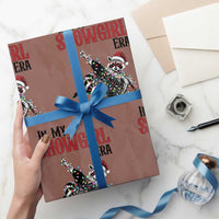 Funny Raccoon Christmas Wrapping Paper Roll In My Costume Era - Wonder Print Shop