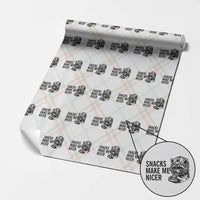 Funny Raccoon Eating Pizza Wrapping Paper Roll Snacks Make Me Nicer