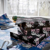 Funny Raccoon Graduation Wrapping Paper Roll Senior Grad 2026 See Ya Soon