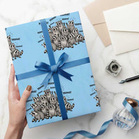 Funny Raccoon Mama Life Wrapping Paper Roll Motherhood Chaos Trash Panda