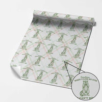 Funny Raccoon Meme Wrapping Paper Roll Sometimes When I Close My Eyes I Cant See Vintage Trash Panda
