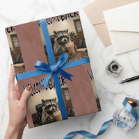 Funny Raccoon School Principal Wrapping Paper Roll Welcom Back To School