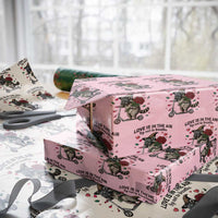 Funny Raccoon Scooter Anti Valentine Wrapping Paper Roll Love Is In The Air Try Not To Breathe - Wonder Print Shop