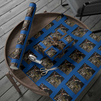 Funny Raccoon Skunk Possum Eating Pickles Wrapping Paper Roll Support Local Street Cats Retro Animal Meme