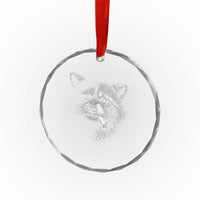 Funny Raccoon Smoking Cigarette Meme Crystal Glass Ornament Trash Panda Face Y2K Graphic
