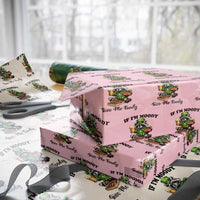 Funny Raccoon St Patricks Day Wrapping Paper Roll If I'm Moody Give Me Foody