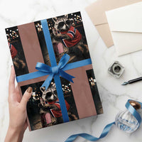 Funny Raccoon Whiskey Sunglasses Norwegian Flag Wrapping Paper Roll Viral Trash Panda Football Texas Souvenir Meme