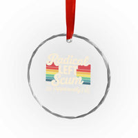 Funny Radical Left Scum Apparently Crystal Glass Ornament Retro Political Humor - Wonder Print Shop