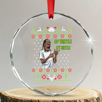 Funny Rapper Meme Xmas Crystal Glass Ornament Fo Shizzle My Nizzle TS02