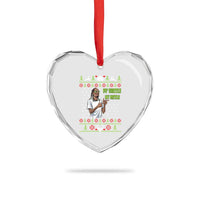 Funny Rapper Meme Xmas Heart Crystal Glass Ornament Fo Shizzle My Nizzle - Wonder Print Shop