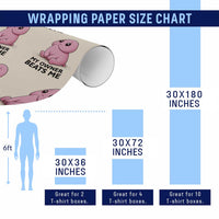 Funny Raunchy Meme My Owner Beats Me Wrapping Paper Roll Sarcastic Adult Gag Gift