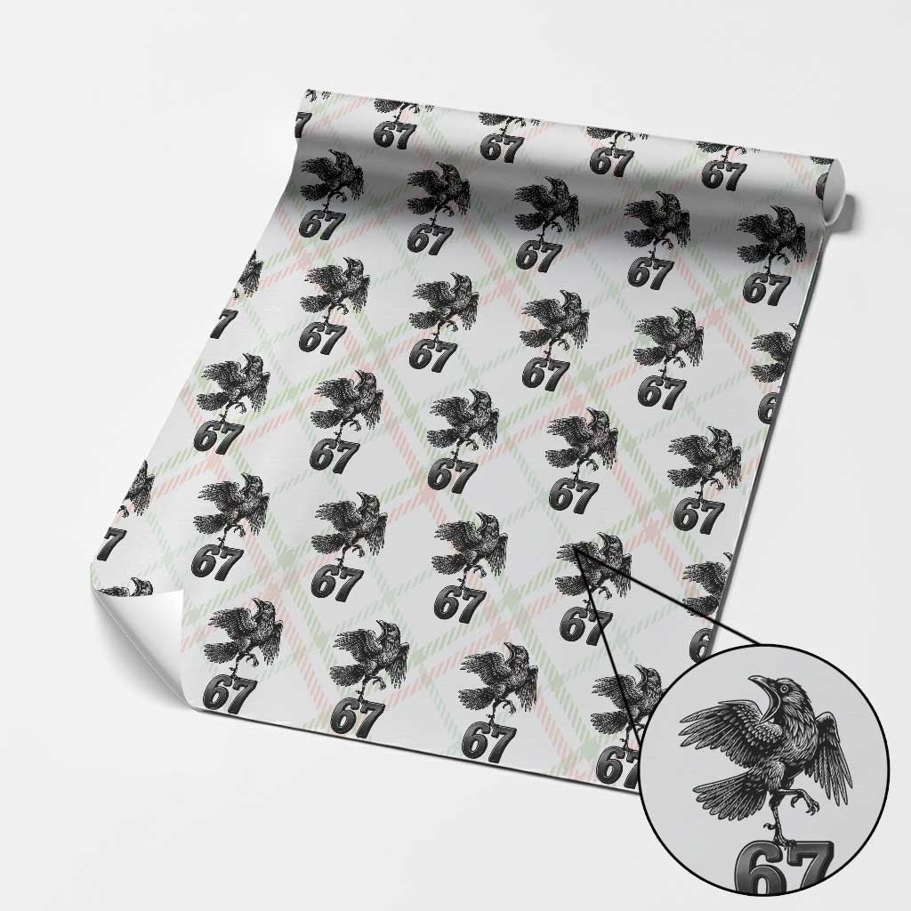 Funny Raven Brainrot Six Seven Meme Gift Wrapping Paper Roll - Wonder Print Shop
