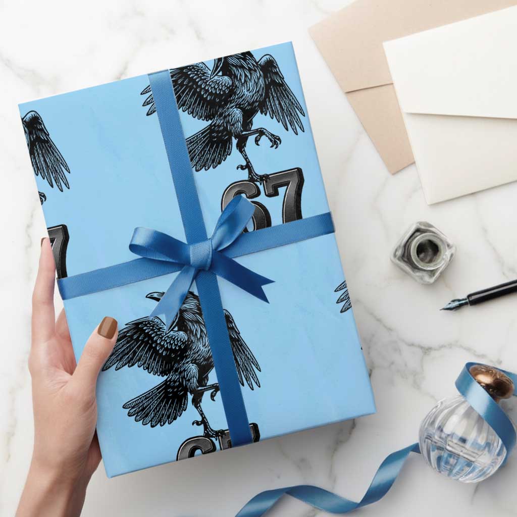 Funny Raven Brainrot Six Seven Meme Gift Wrapping Paper Roll - Wonder Print Shop