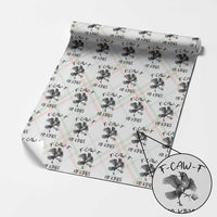 Funny Raven Kicking Crown No Kings Wrapping Paper Roll F Caw F
