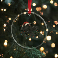 Funny Raven Six Seven Meme Crystal Glass Ornament Christmas Gift For Gen Z - Wonder Print Shop