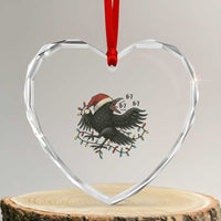 Funny Raven Six Seven Meme Heart Crystal Glass Ornament Christmas Gift For Gen Z - Wonder Print Shop