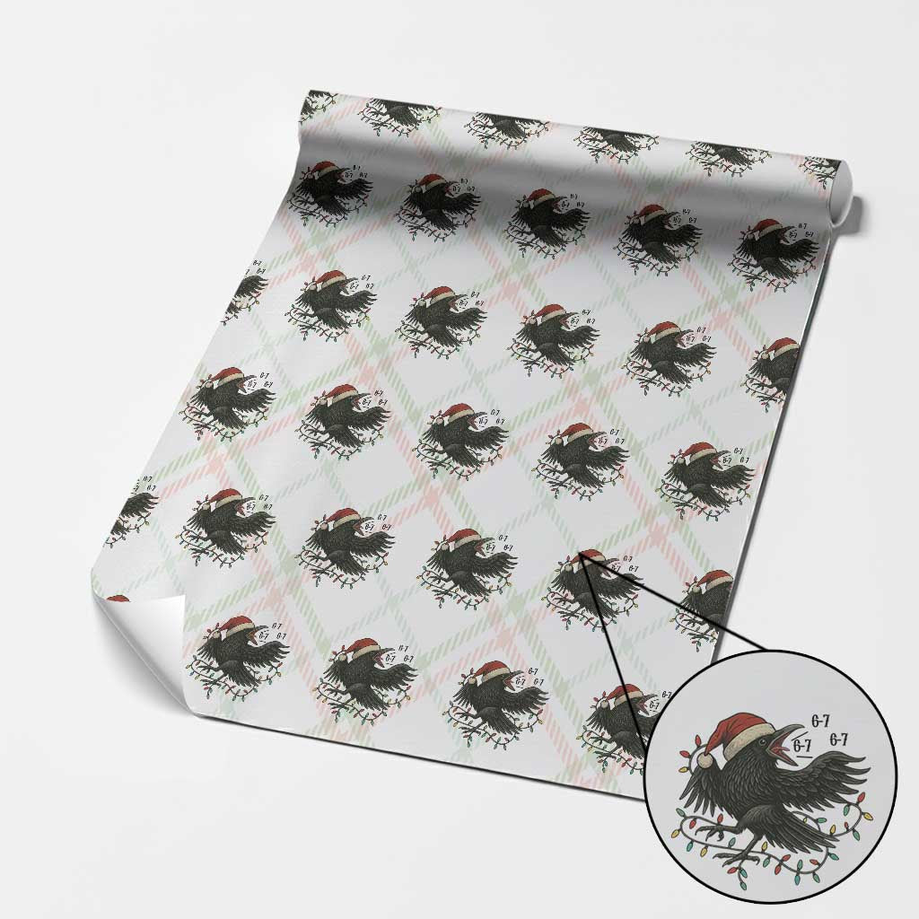 Funny Raven Six Seven Meme Wrapping Paper Roll Christmas Gift For Gen Z - Wonder Print Shop