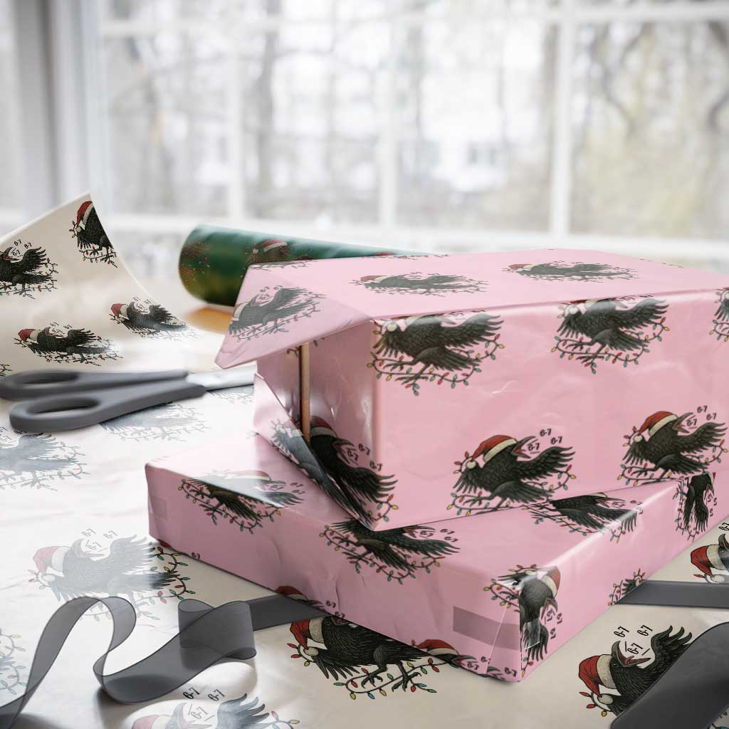 Funny Raven Six Seven Meme Wrapping Paper Roll Christmas Gift For Gen Z - Wonder Print Shop