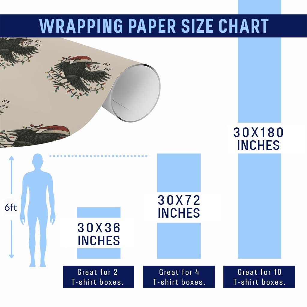 Funny Raven Six Seven Meme Wrapping Paper Roll Christmas Gift For Gen Z - Wonder Print Shop