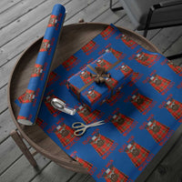 Funny Real Men Wear Kilts Wrapping Paper Roll Scottish Pride - Wonder Print Shop