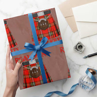 Funny Real Men Wear Kilts Wrapping Paper Roll Scottish Pride - Wonder Print Shop