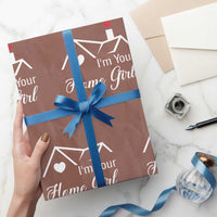 Funny Realtor Wrapping Paper Roll I Am Your Home Girl Real Estate Agent - Wonder Print Shop