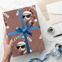 Funny Reindeer Xmas Wrapping Paper Roll Wait I Am Goated - Wonder Print Shop