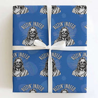 Funny Religious Christian Jesus Meme Wrapping Paper Roll Rizzin Indeed