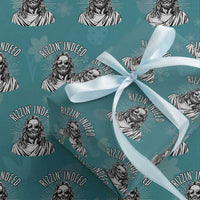 Funny Religious Christian Jesus Meme Wrapping Paper Roll Rizzin Indeed
