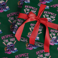 Funny Respect The Drip Baseball Mask Wrapping Paper Roll Sports Lover