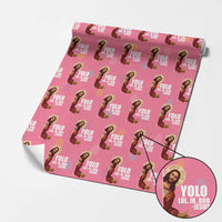 Funny Resurrection Christians Easter Day Wrapping Paper Roll YOLO LOL JK BRB Jesus