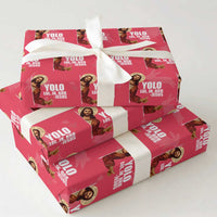 Funny Resurrection Christians Easter Day Wrapping Paper Roll YOLO LOL JK BRB Jesus