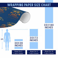 Funny Retirement Wrapping Paper Roll I'm Retired It's 5 O'Clock Everywhere