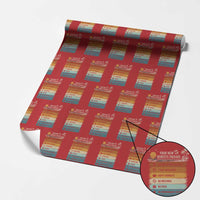 Funny Retirement Gift Wrapping Paper Roll New Benefits Package Retro Retired 2026