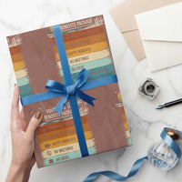 Funny Retirement Gift Wrapping Paper Roll New Benefits Package Retro Retired 2026