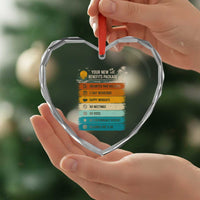 Funny Retirement Gift Heart Crystal Glass Ornament New Benefits Package Retro Retired 2026