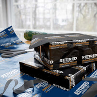 Funny Retirement Wrapping Paper Roll Retired Under New Management See Grandkids For Details - Wonder Print Shop