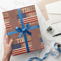 Funny Retirement Wrapping Paper Roll See Wife For Details Husband Dad Grandpa Humor US Flag