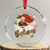 Funny Retro Black Santa Xmas Crystal Glass Ornament Believe African American Xmas - Wonder Print Shop
