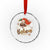 Funny Retro Black Santa Xmas Crystal Glass Ornament Believe African American Xmas - Wonder Print Shop
