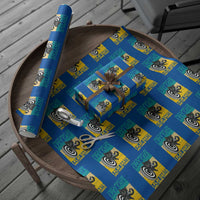 Funny Retro Sunset Cat Darts Wrapping Paper Roll I Pet Cats I Play Darts And I Know Things - Wonder Print Shop