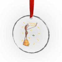 Funny Rigatoni Pasta Marcus The Worm Crystal Glass Ornament Dramatic Pasta Lover Foodie Meme - Wonder Print Shop